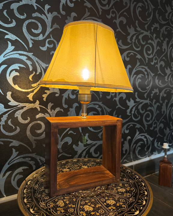 Wooden Box Lamp