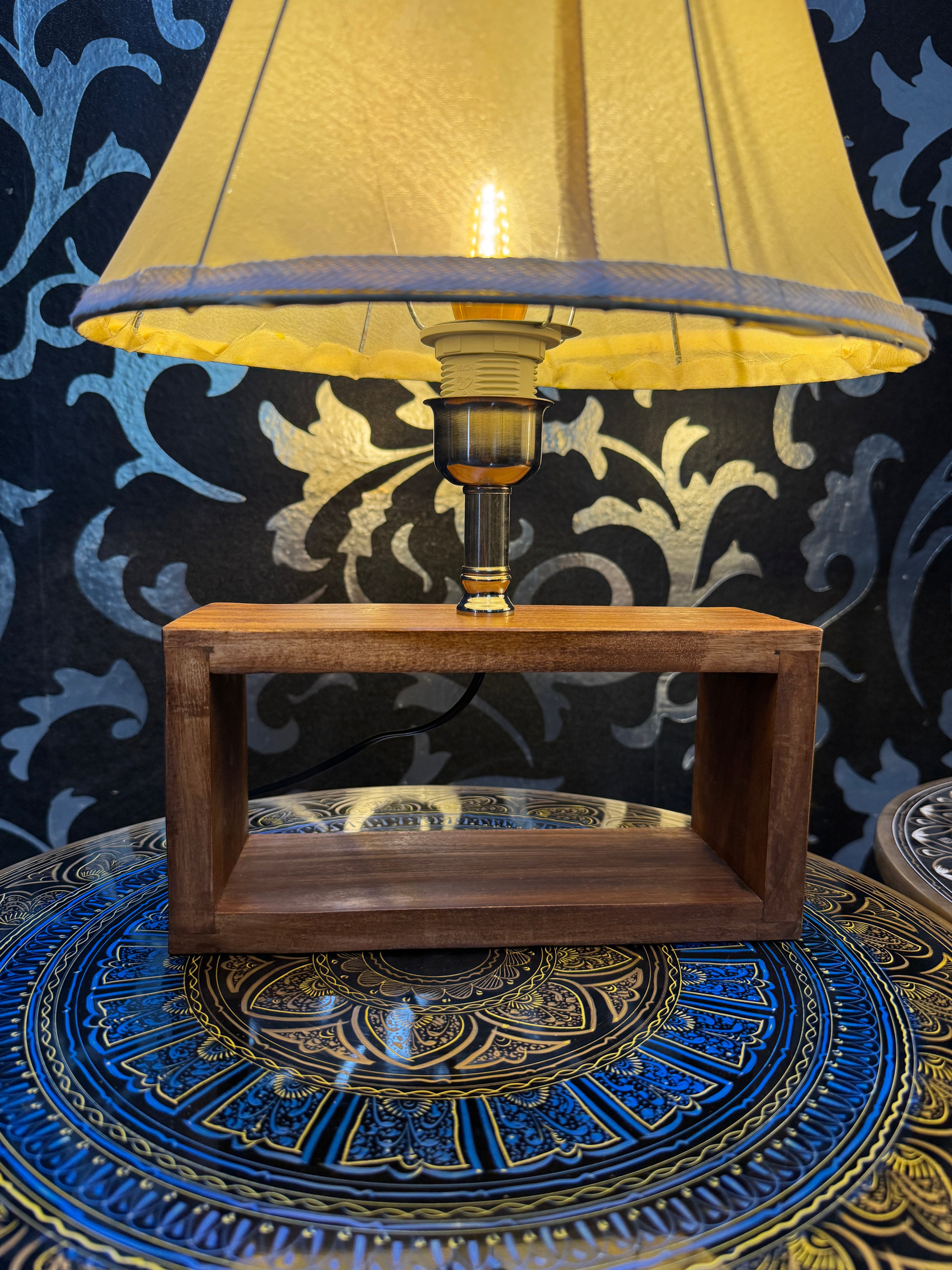 Wooden Box Lamp